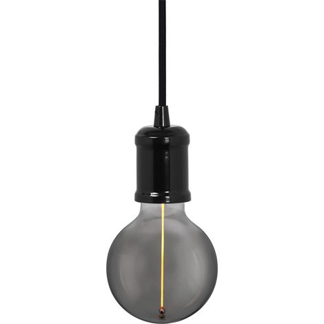 OSRAM Suspension Vintage 1906® BOBBIN E27, noire, max. 25 W (LED 15 W), culot E27, baldaquin rond, suspension d'intérieur, à combiner avec des lampes 1906 Vintage ou intelligentes (1/5)