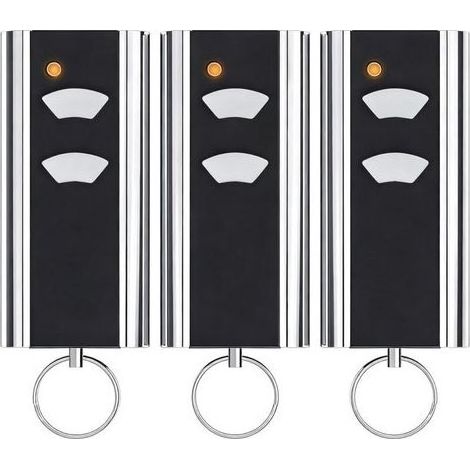 Set of 3 controls of replacement for transmitter manual Normstahl RCU 433-2, RCU 433-4, EA433 2KM, EA433 2KS, T433-4, 433,92 Mhz, 2 channels, compatible with the motorization of door of garage Crawfor (1/5)