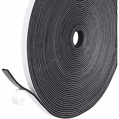 Antioxidant Adhesive Strip Seal for Door Entrance Window Insulation, Rubber Seal, Multi-use Windproof Anti-Noise Anti-Collision Wall Furniture Protection（6mm x 1.5mm, 10M） (1/5)