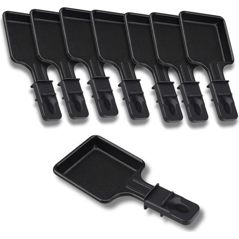 Poêlon à Raclette Carré - Lot de 1 à 12 - Antiadhésif - Compatible Tefal - Design Ergonomique (1/4)