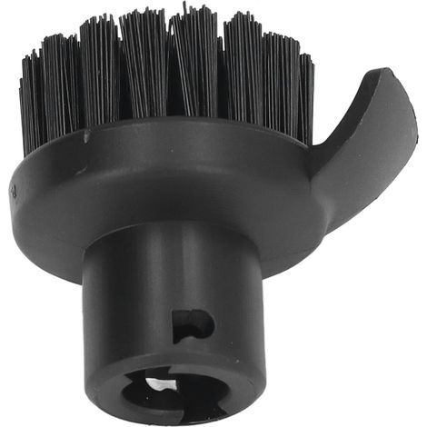 Brosse Ronde pour Nettoyeur Vapeur, Brosse de Nettoyage à Poils durs Noirs, Accessoires de Remplacement pour Nettoyeur Vapeur pour Karcher (1/5)