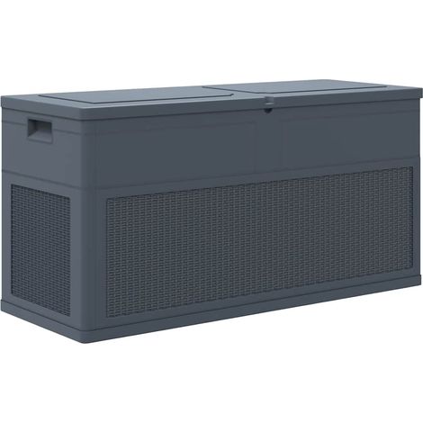 Garten-Aufbewahrungsbox 320 L Anthrazit (1/5)