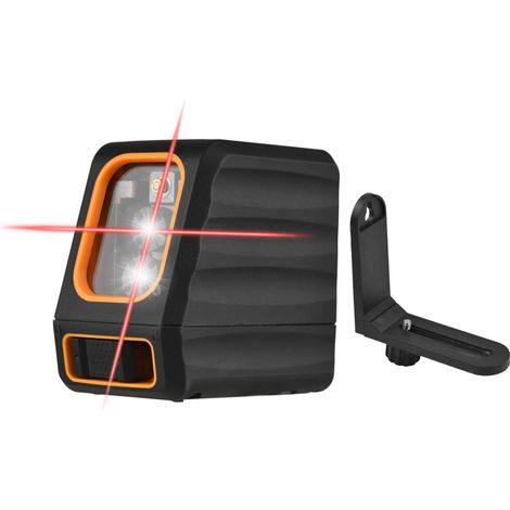 Niveau à bulle à lignes croisées avec support 15 m / 49 pi, autonivelant, horizontal et vertical, faisceau rouge, 10 niveaux de luminosité (1/5)