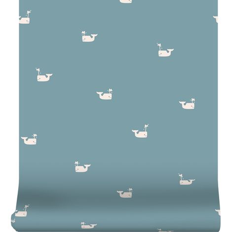 Superfresco Easy Vliestapete Kleine Wal Blau 10mx52cm (1/5)
