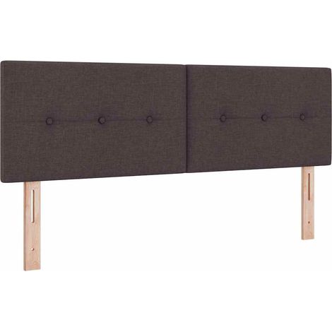 Maison Exclusive - Testiera LED con strisce LED Marrone Scuro 144 cm Tessuto