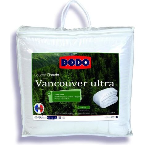 COUETTE VANCOUVER DODO - 140X200 CM - ULTRA - FABRIQUÉ EN FRANCE (1/4)