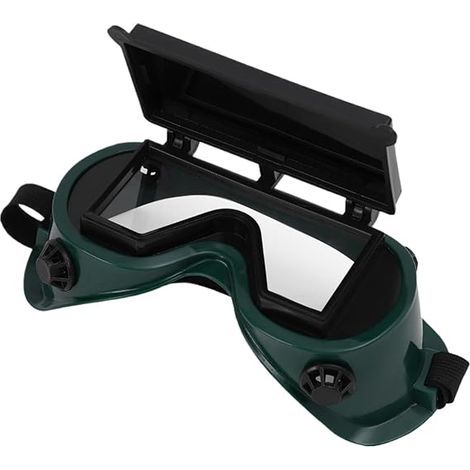 Lot de 4 lunettes de soudage, de meulage et de brasage/découpe plasma, pour matériaux en polycarbonate, pour soudage à l'arc ascendant. (1/5)