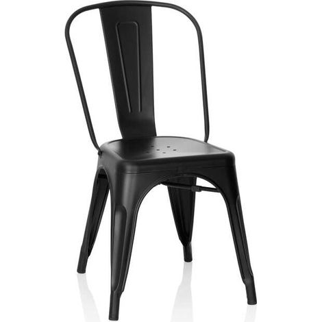 [GEBRAUCHT] B-Ware hjh OFFICE Stuhl Sitzgelegenheit Bistrostuhl VANTAGGIO BRUSH schwarz (1/2)