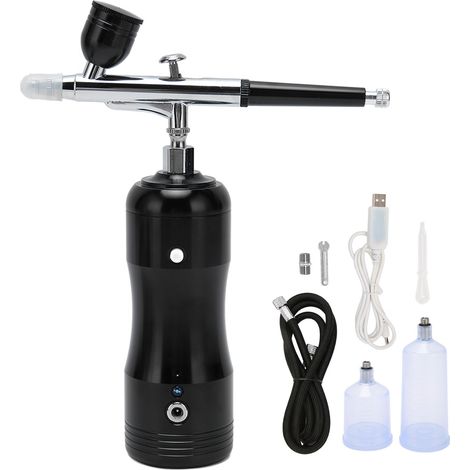 Pistolet de peinture portable rechargeable USB, pistolet de pulvérisation stable multi-usage pour tatouages et bricolage décoration (1/5)