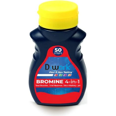 50 Bandelettes Test Eau Piscine Spa Brome Total pH Alcalinité Résultat 15s Rapide Précis - D-Work (1/3)