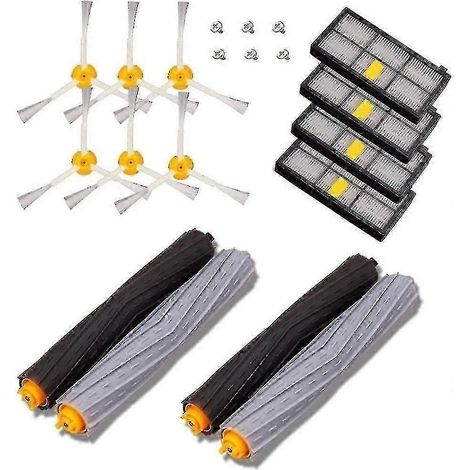 Kit de remplacement de brosses pour iRobot Roomba séries 800, 860, 870, 880, 890 et 900, 960, 980 - 14 pièces, haute qualité.