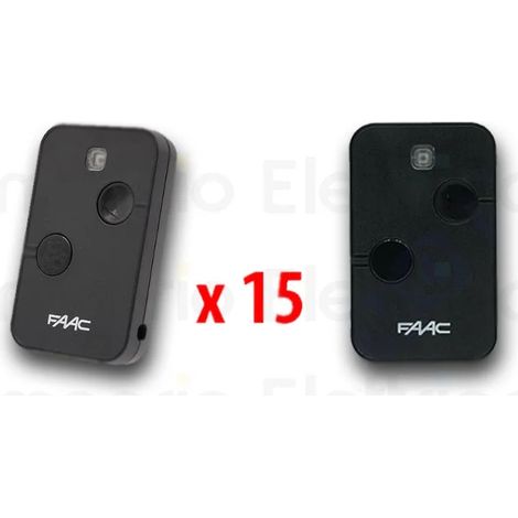 faac 15 x télécommande 2 canaux xt2 433 slh lr 7870071