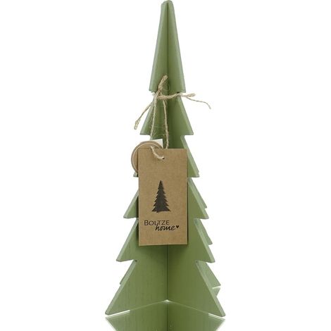 Boltze Weihnachtsdeko Tannenbaum Ceti L Mittelgrün 30,3 cm - Holz