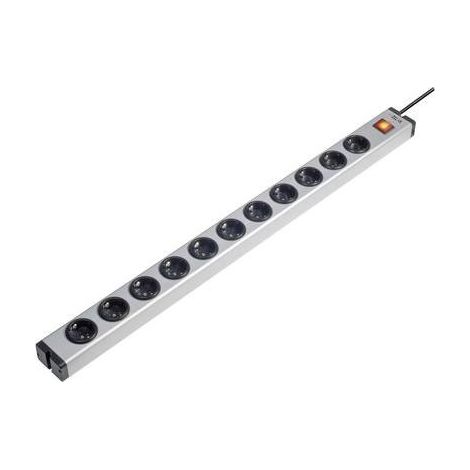 Ehmann 0601x00112031 Multipresa con interruttore 11 scomparti Alluminio Schuko 1 pz. (1/2)