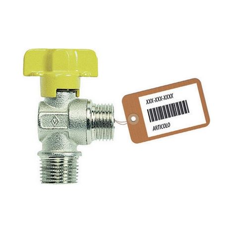 RUBINETTO A SFERA PER GAS SQUADRA MM F-BRICO- 1/2- FAIDF- pezzi 1