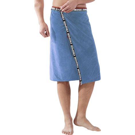 Kilt de sauna pour homme - Serviette de sauna - Sarong Kilt réglable - Serviette de douche avec boutons-pression - Taille unique - Serviette de sauna à séchage rapide - 70 x 140 cm (1/5)