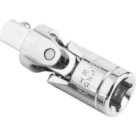Jeu de douilles universelles articulées 1/2" en acier chrome-vanadium, barre de prolongation flexible et adaptateur rotatif pour cliquet, outillage robuste pour mécanique auto et bricolage, tige de ra (1/5)