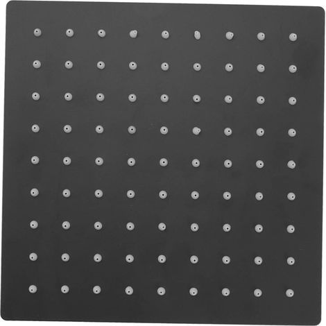 Pommeau de douche à effet pluie en acier inoxydable, pommeau de douche à montage au plafond carré, filetage G1/2in (1/5)