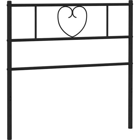 Maison Exclusive - Ersatz-Kopfteil Metall Schwarz 75 cm