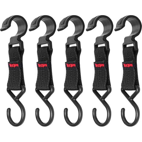 Gancio portaoggetti da esterno a forma di S, staccabile, in acciaio inox (20 cm) (1/5)