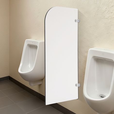 Paroi de séparation d'urinoir 90 x 40 cm, séparateur d'urinoir pour homme, brise-vue, toilettes, cloison de séparation pour écoles, centres commerciaux, jardins d'enfants, lieux publics (1/5)