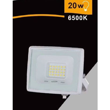 TRADE SHOP - Faretto Led Faro 20 W 1800 Lm Ip65 Bianco Luce Calda Naturale Fredda Ek02-20w-b - -Bianco Freddo -