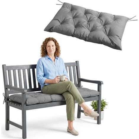 Coussin de banc, pour intérieur et extérieur, renforcé, imperméable, pour balancelle (120 x 50 x 10 cm) (1/5)