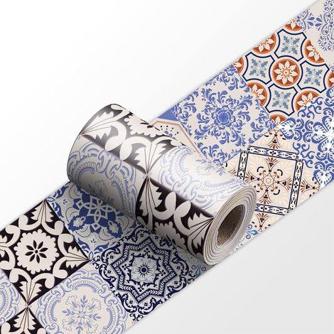 Frise Murale YX162 30cm X 240cm Adhesive Autocollante Papier Peint pour Décoration Intérieure Facile à Poser (1/5)