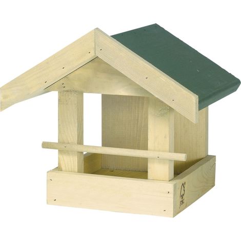 CJ Wildlife Futterhaus Memphis natur/grün 23,5 x 21,2 cm Vogelhaus