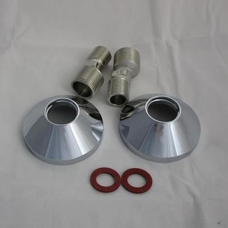 -Ersatzteil S-Anschluss G1/2 x G3/4 chrom