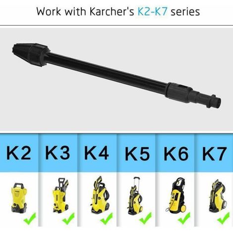 Lance À Jet Rotatif - Pour Nettoyeur Haute Pression - Compatible Lavor Et Kärcher K2 À K7 - 1 Pièce (1/4)