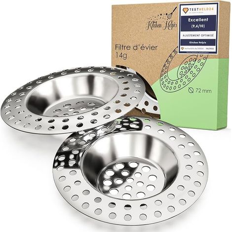 Sink Filter 14 g, Pack of 2, for All Drains, Filter (1/5)