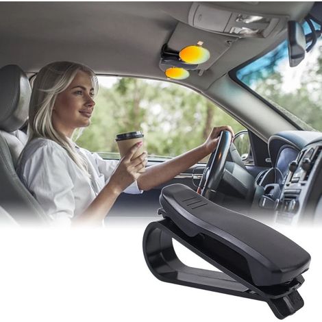 Clip-Halter zur Befestigung von Sonnenbrillen und Karten an der Sonnenblende des Autos.