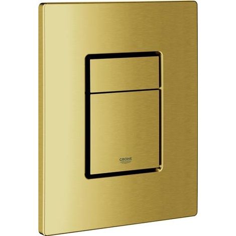 Plaque de couverture 42371 avec bouton-poussoir, sunrise frais, brossé