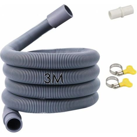 (3m) Tuyau de vidange universel de 3 m pour machines à laver, tuyau de vidange pour machines à laver et lave vaisselle (1/5)