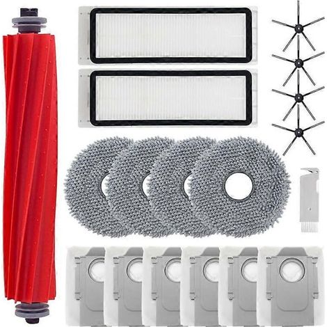 Pièces détachées pour aspirateur Roborock Q/P10 A7400RR : brosse principale + filtre HEPA + lingettes de nettoyage + sac à poussière – Spécifications (1/5)