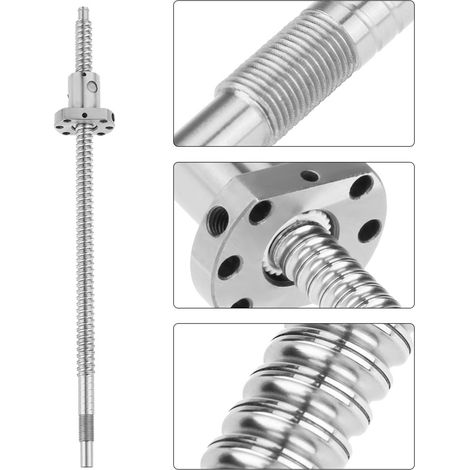 SFU1204 300 mm Kugelgewindetrieb mit Kugelmutter, spielfrei, ohne seitliche Stützen (1/5)