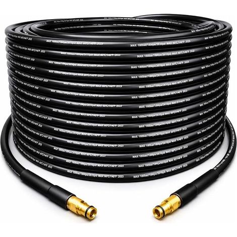 Tuyau universel de nettoyage pour tuyaux Kärcher K2 K3 K4 K5 K6 K7 HD HDS, tuyau haute pression de 60 °C, tuyau haute pression, tuyau de rechange haute pression (1/5)