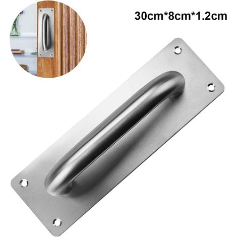 Poignée Porte Coulissante - Acier Inoxydable - Pour Porte Barn Porte Incendie Porte De Hangar - 200 x 65 mm ou 300 x 80 mm - 1 Pièce (1/5)