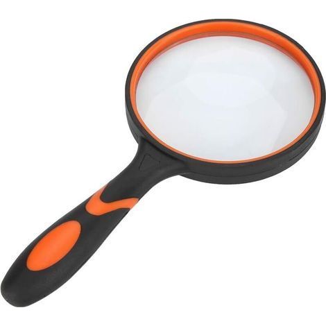 Loupe de 100 mm avec poignée en caoutchouc pour la lecture des insectes (1/2)