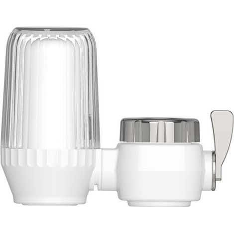 Filtro per rubinetto Pure Water - Purificatore d'acqua per rubinetto da cucina - Include cartuccia filtrante di ricambio - Bianco (1/2)