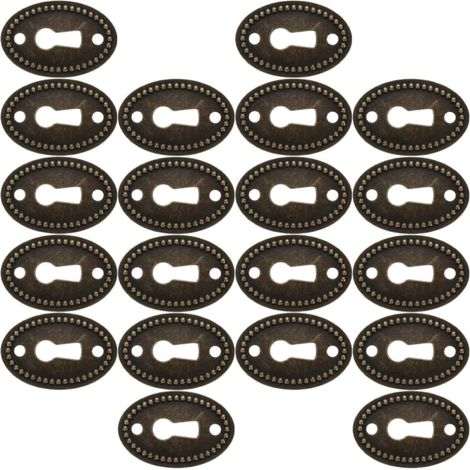 Cache Serrure Meuble Robustes et Décoratives Lot de 24 Pièces Ovale Vintage en Alliage de Zinc pour Tiroirs de Commode, pour Décoration de Meubles (1/5)