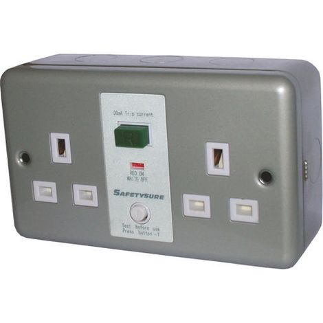 Embase différentielle RS PRO, 13A 2 embase(s) 230V c.a. ( Prix pour 1 )