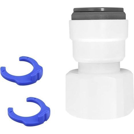 Raccord RO pour Filtre à Eau Osmoseur – Raccord Rapide 1/2 Pouces Fileté Femelle à Poussée, Compatible Tuyau Réfrigérateur (1/5)