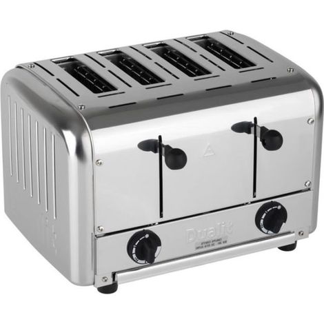 Grille-pain tout inox électronique PRO 4 fentes, 2700 W, 220 V - MONO (1/5)