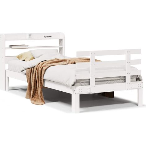 Maison Exclusive - Estructura de cama con cabecero madera pino bl
