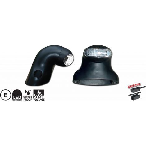 Pack de 2 Eclaireurs de plaque LED 12-24V + système click-in (1/2)