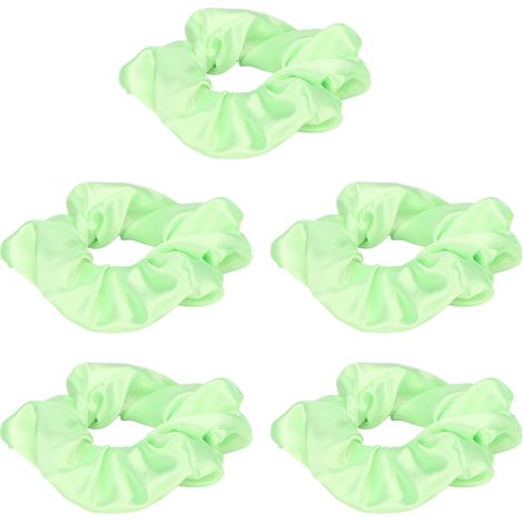 Lot de 5 chouchous lumineux LED pour femmes, accessoires décoratifs pour cheveux, verts (1/5)
