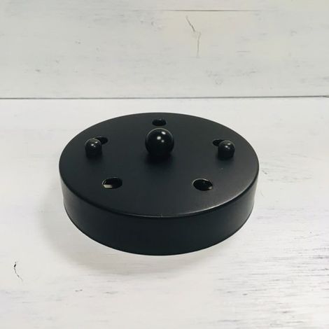 Rosace Métal Noir 5 sorties 120mm (1/4)