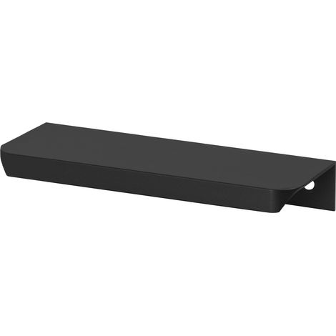 Tirador UA06R negro MAT redondo Tirador de mueble borde negro MAT loft ligero redondeado UA06R 100cm 980/1000 (1/5)